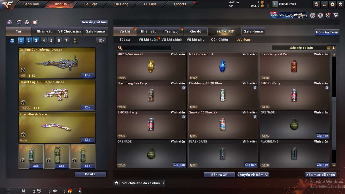 shop acc cf uy tin gia re